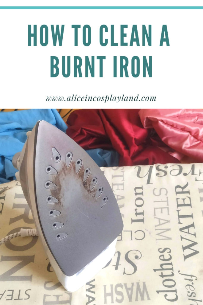 how to clean a burnt iron