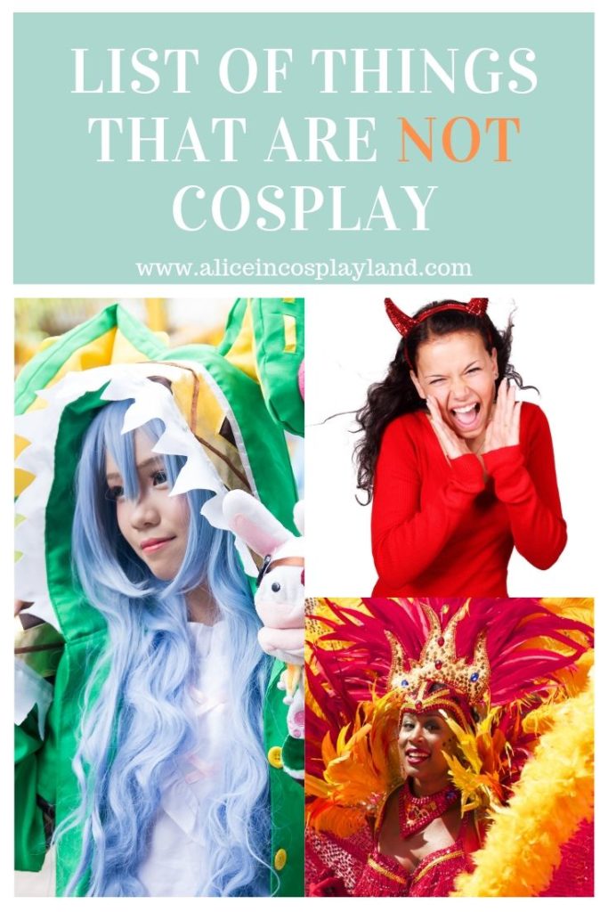 things that are not cosplay