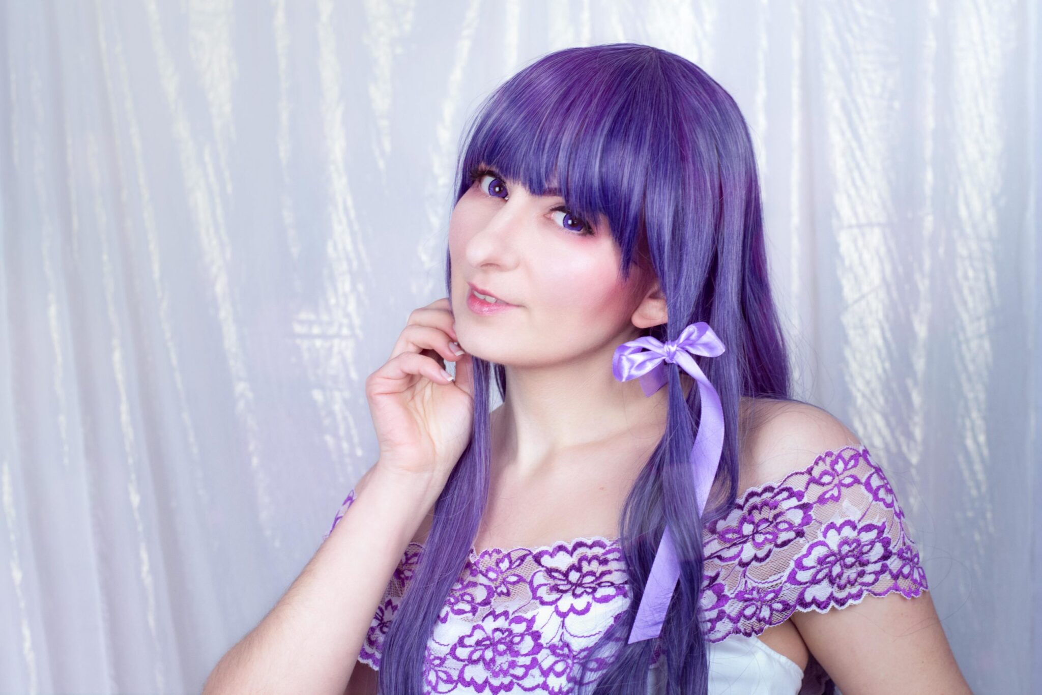 tomoyo purple dress cosplay