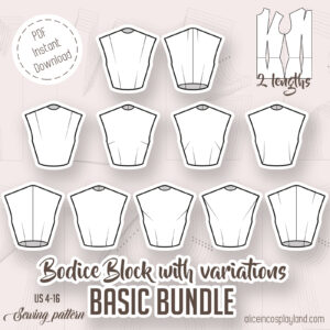 bodice block bundle pattern