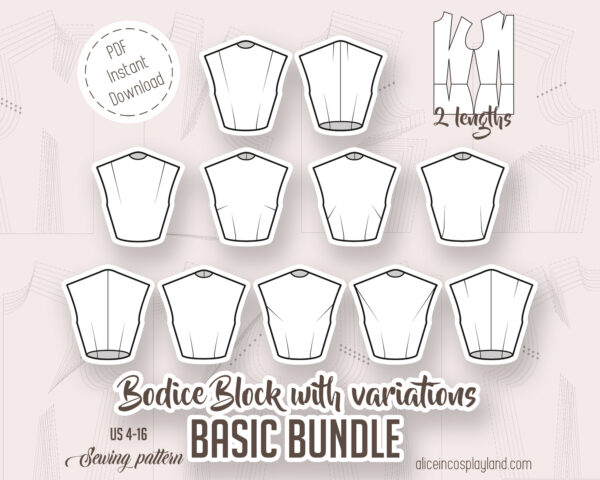 bodice block bundle pattern