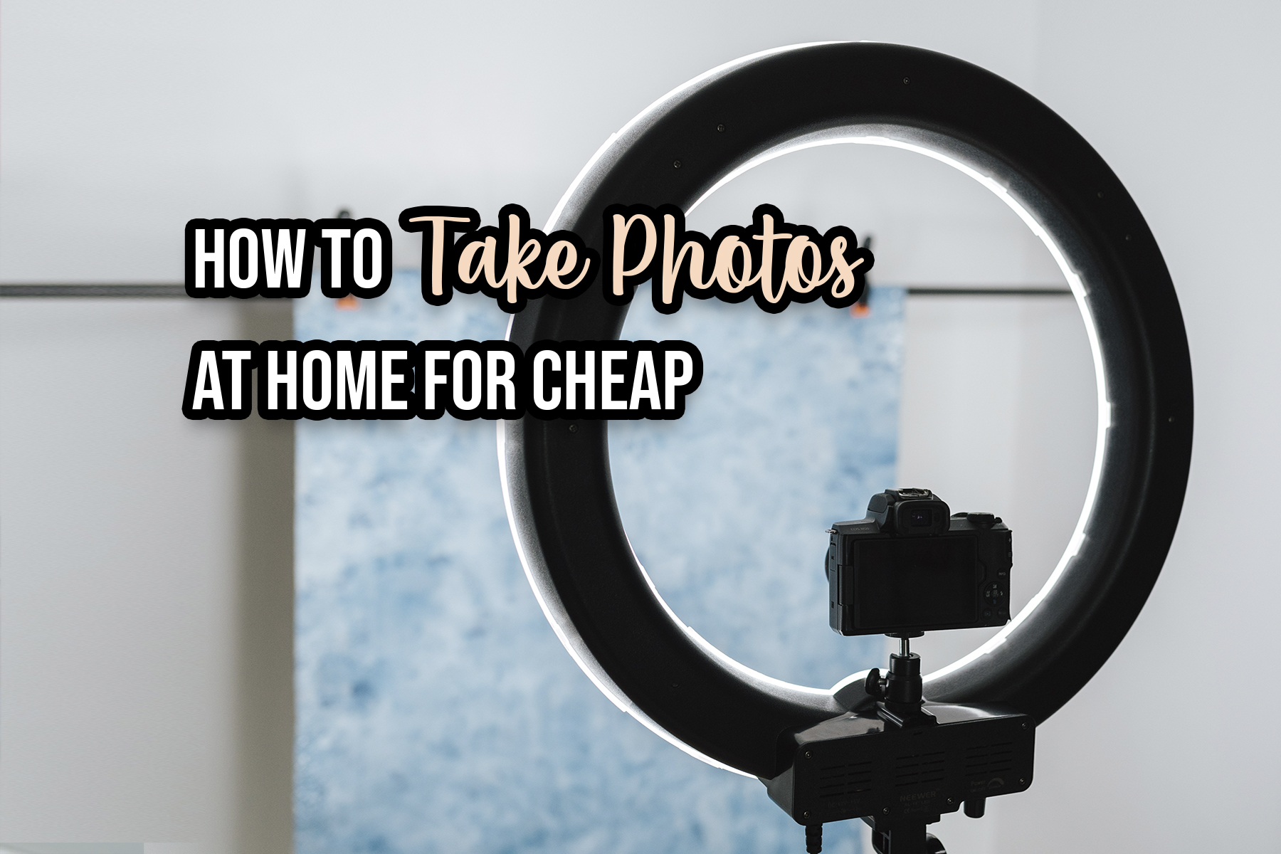 how to take photos at home