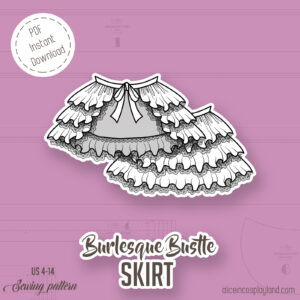 Burlesque Bustle Skirt Sewing Pattern