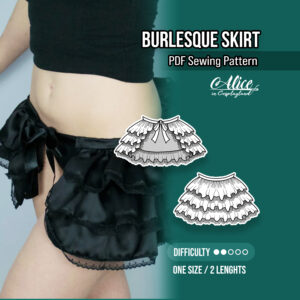Burlesque Bustle Skirt Sewing Pattern