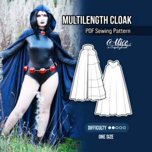 Multilength Cloak Sewing Pattern