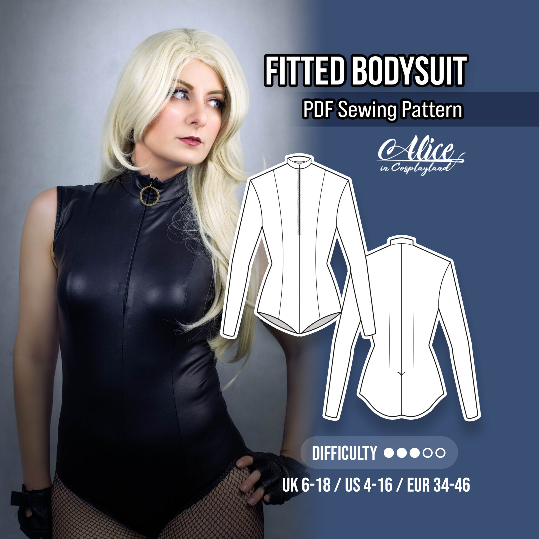 Fitted Bodysuit Sewing Pattern