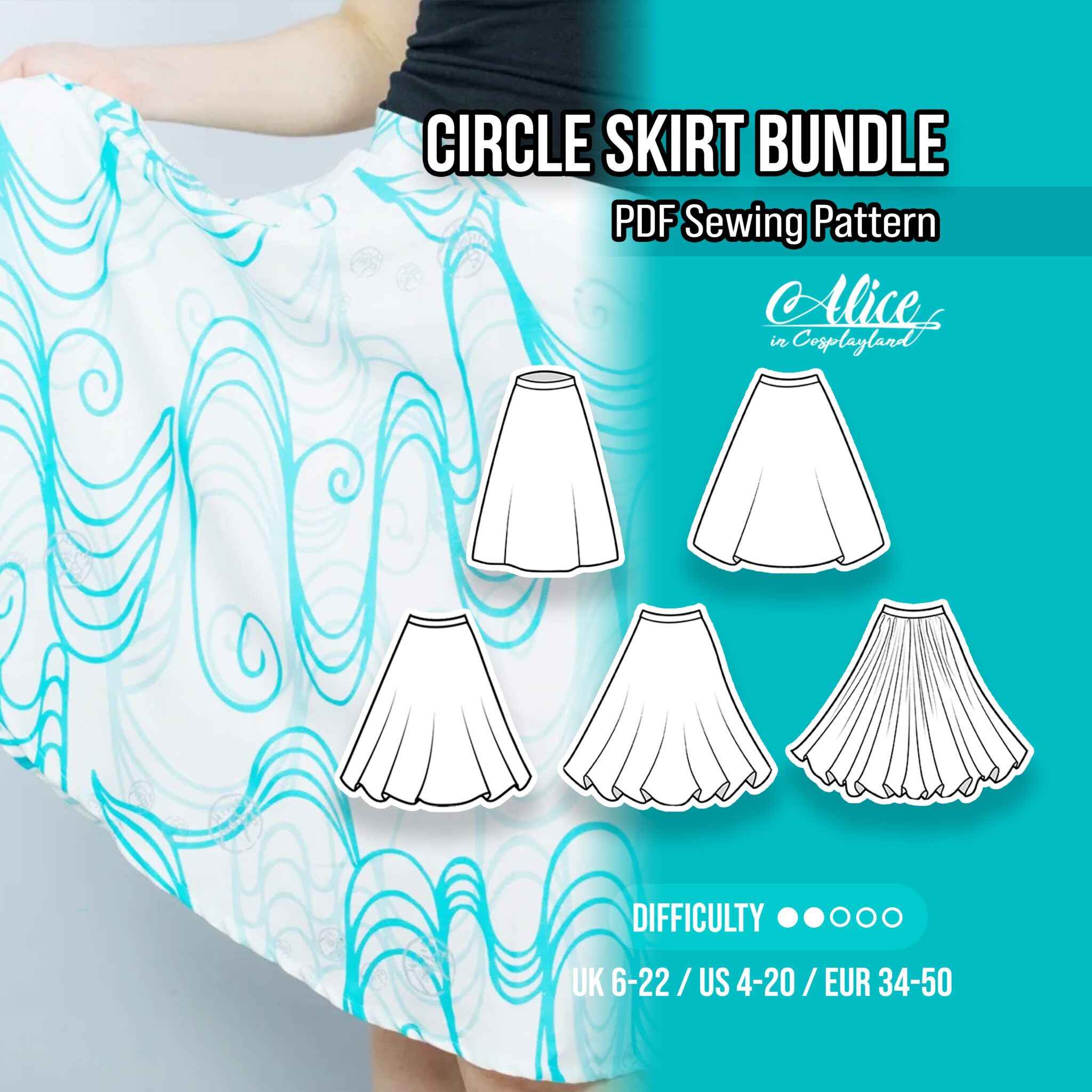 Circle Skirt Bundle Sewing Pattern