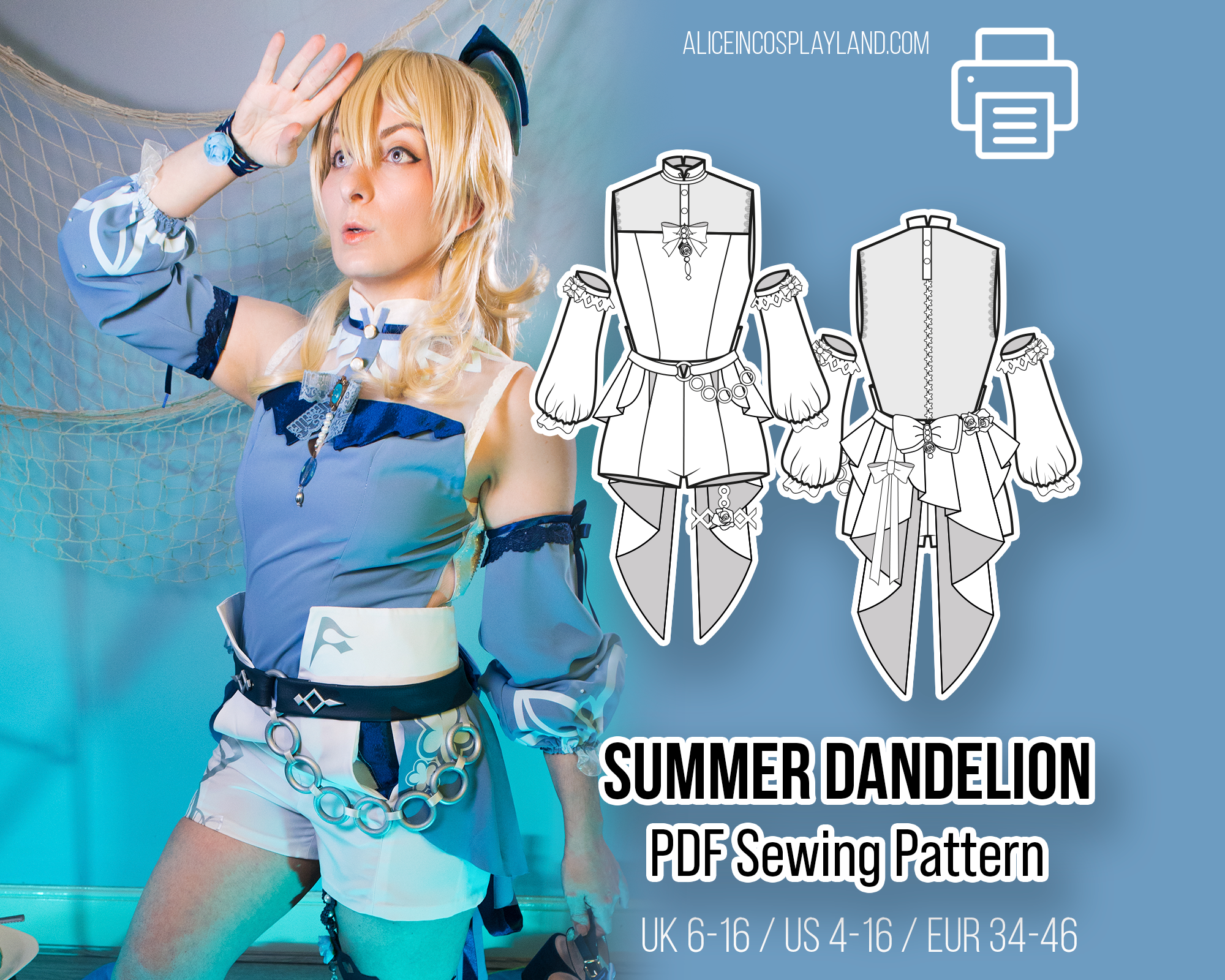Summer Dandelion Sewing Pattern