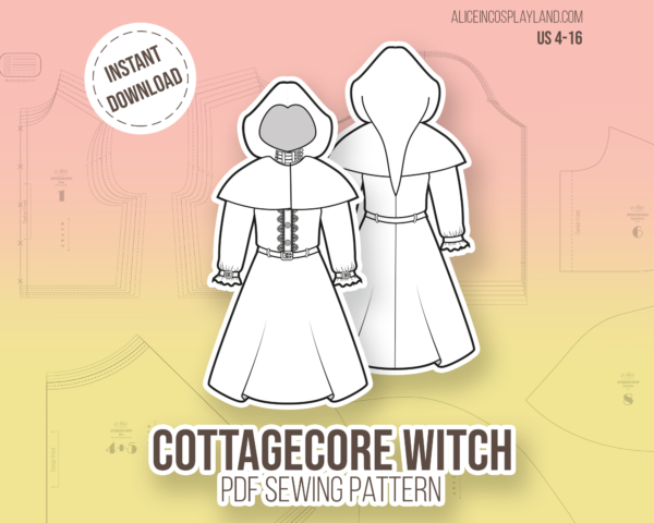 Cottagecore Witch Sewing Pattern