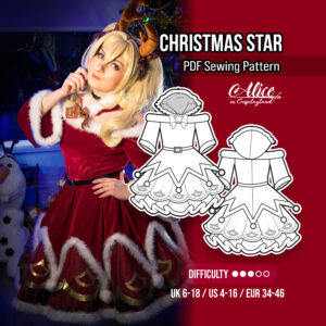 Christmas Star Dress Sewing Pattern