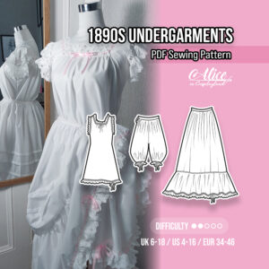 1890s Undergarments Bundle Sewing Pattern