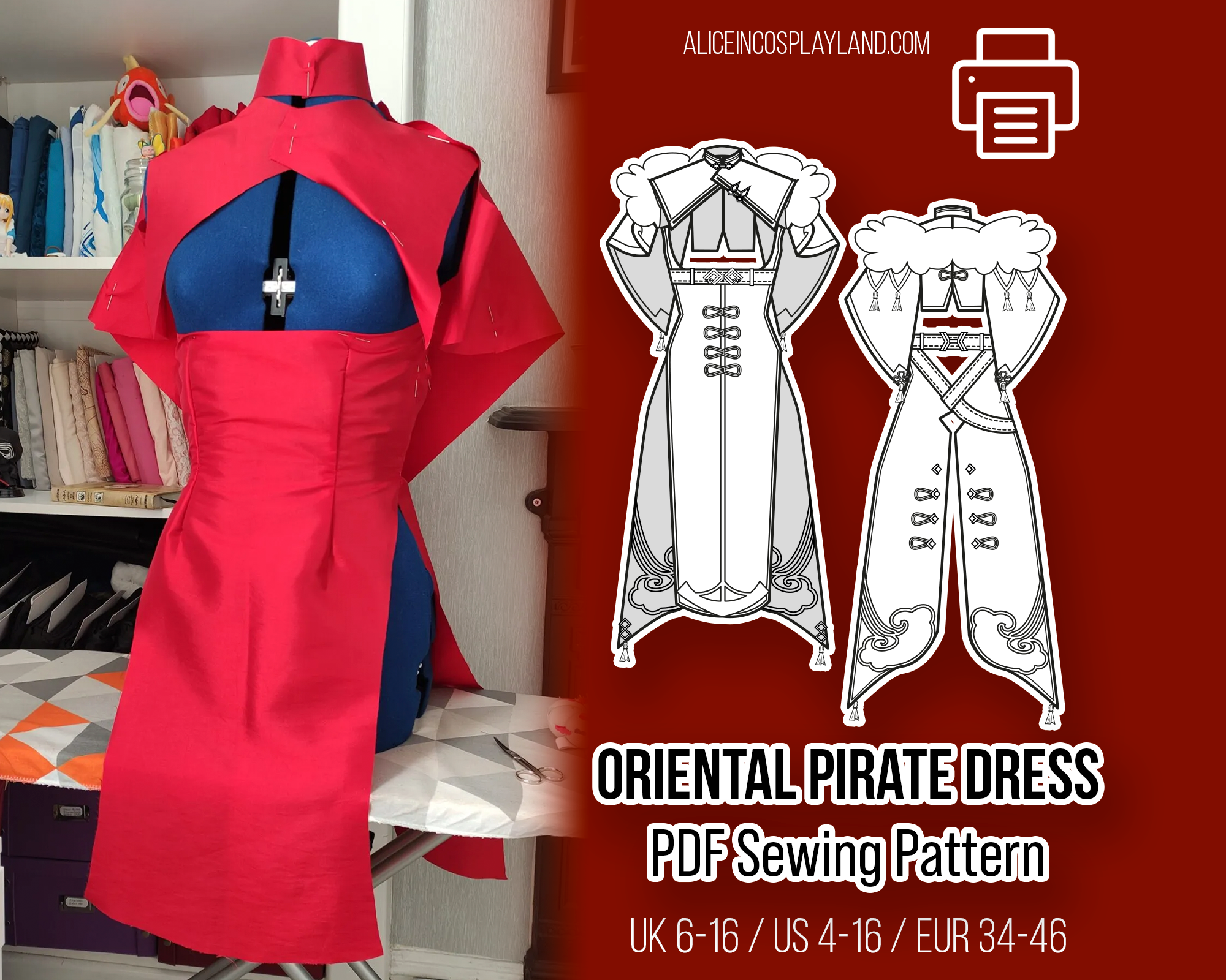 Oriental Pirate Sewing Pattern