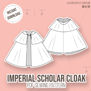 Imperial Scholar Cloak Sewing Pattern