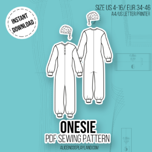 Onesie sewing pattern