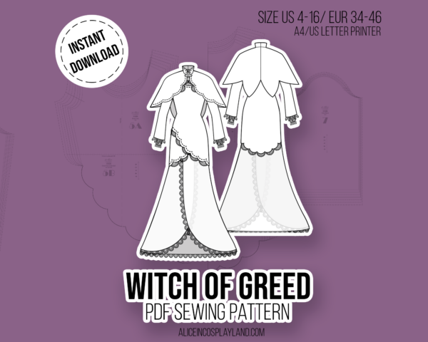 Witch of Greed Sewing Pattern