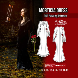 Morticia Dress Sewing Pattern