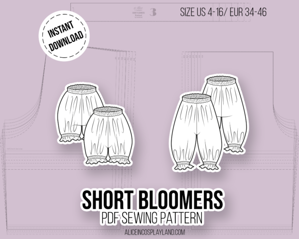 Short Bloomers Sewing Pattern