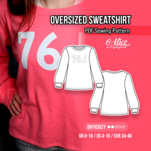 Oversized Sweatshirt Sewing Pattern