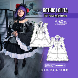 Gothic Lolita Dress Sewing Pattern