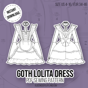 Gothic lolita dress Sewing Pattern