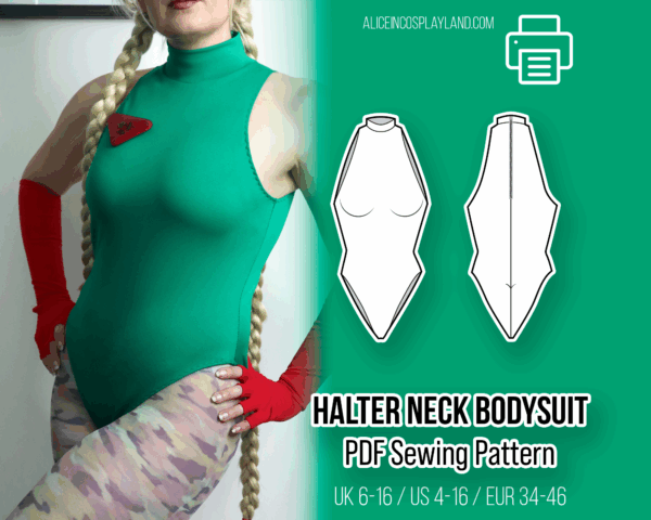 Halter Neck Bodysuit Sewing Pattern