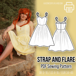 Strap and Flare Summer Dress Sewing Pattern