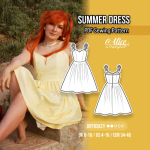 Strap and Flare Summer Dress Sewing Pattern
