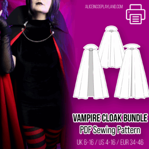 Vampire Cloak Bundle Sewing Pattern