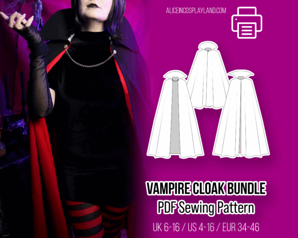 Vampire Cloak Bundle Sewing Pattern