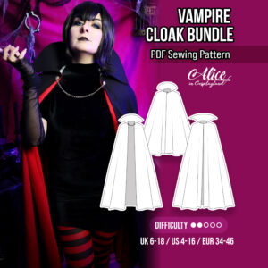 Vampire Cloak Bundle Sewing Pattern