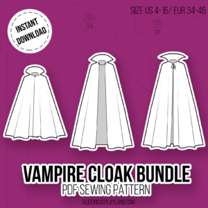 Vampire Cloak Sewing Pattern