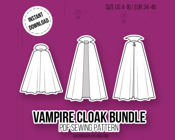 Vampire Cloak Sewing Pattern