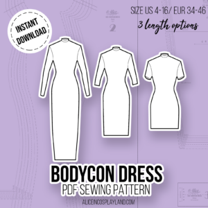 Bodycon Dress Sewing Pattern