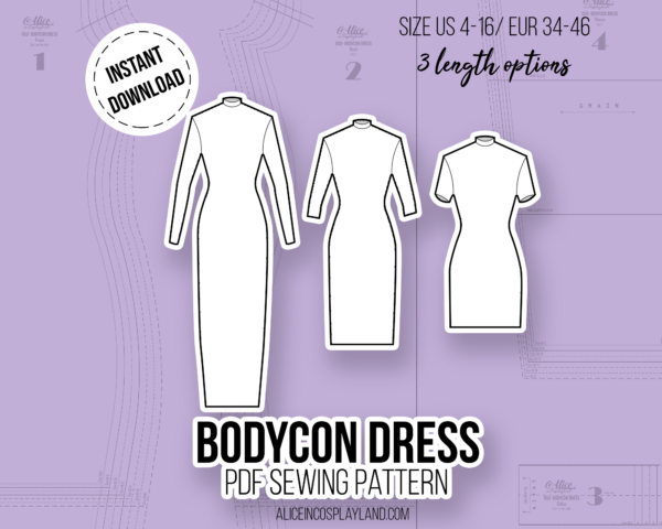 Bodycon Dress Sewing Pattern