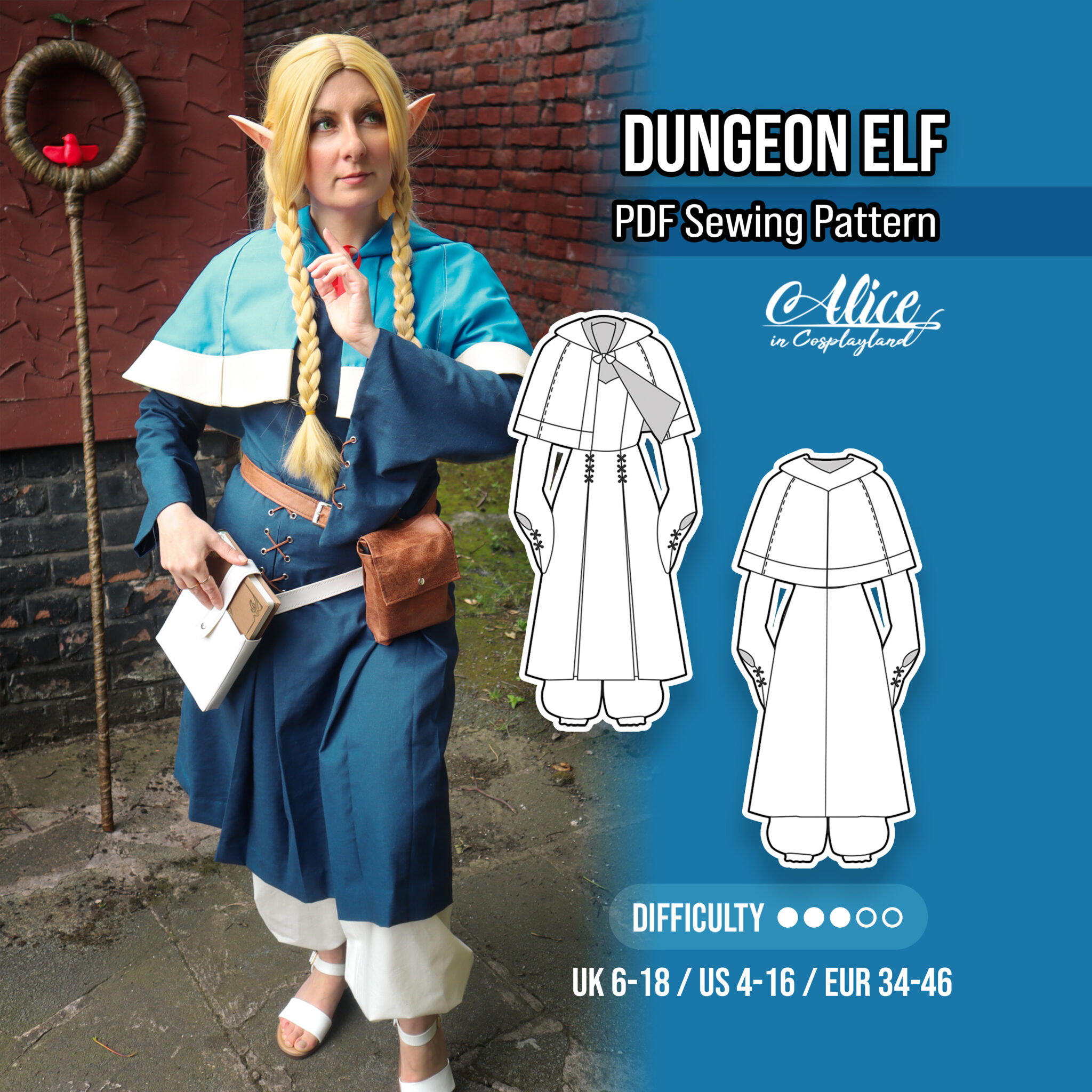 Dungeon Elf Sewing Pattern
