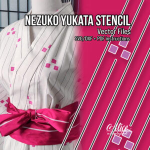 Nezuko Yukata Stencil Vector
