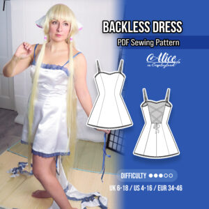 Backless Dress Sewing Pattern