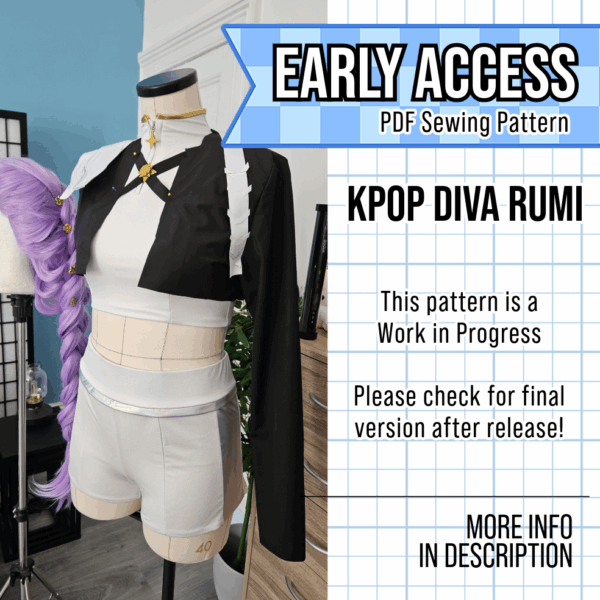 PREORDER Golden Kpop Diva Rumi Sewing Pattern