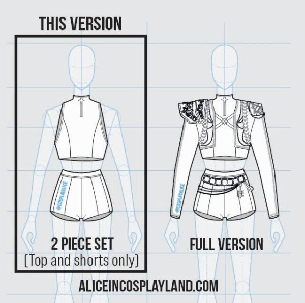 PREORDER Kpop Diva 2 Piece Set Sewing Pattern - Image 3
