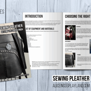 Sewing Pleather Tutorial Booklet