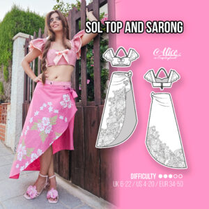 Sol top and sarong Sewing Pattern