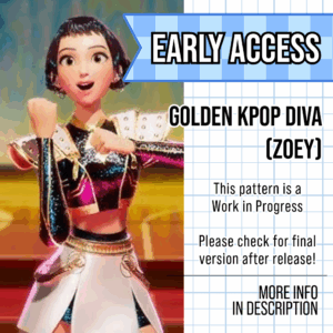 PREORDER Golden Kpop Diva Zoey Sewing Pattern