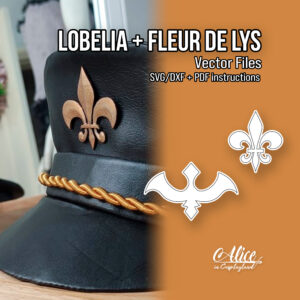 Lobelia and Fleur de Lys Vector