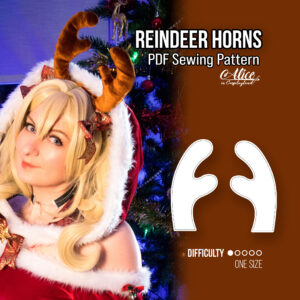Reindeer Horns Sewing Pattern