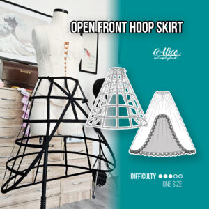 Open Front Hoop Skirt Sewing Pattern