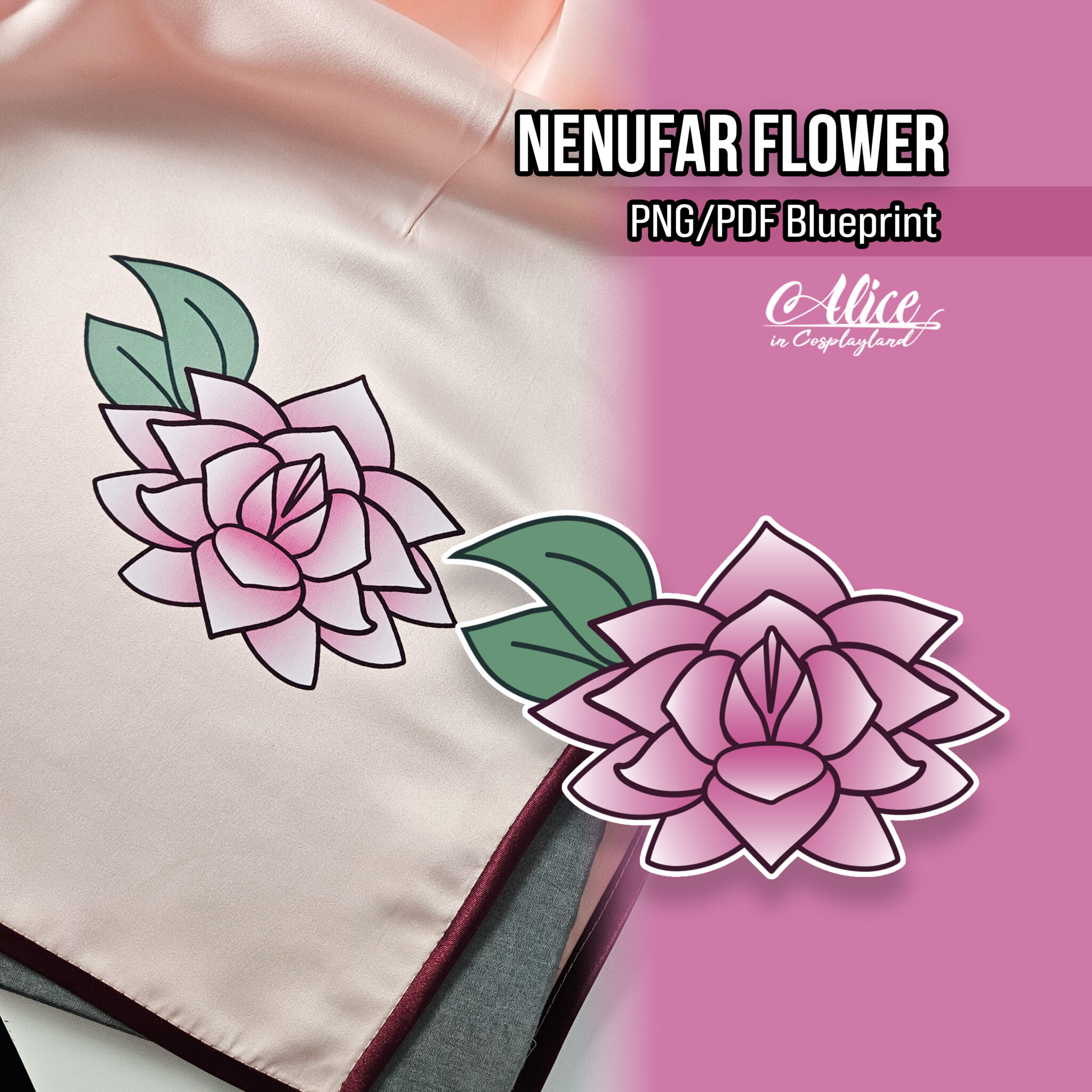 Nenufar Flower Blueprint