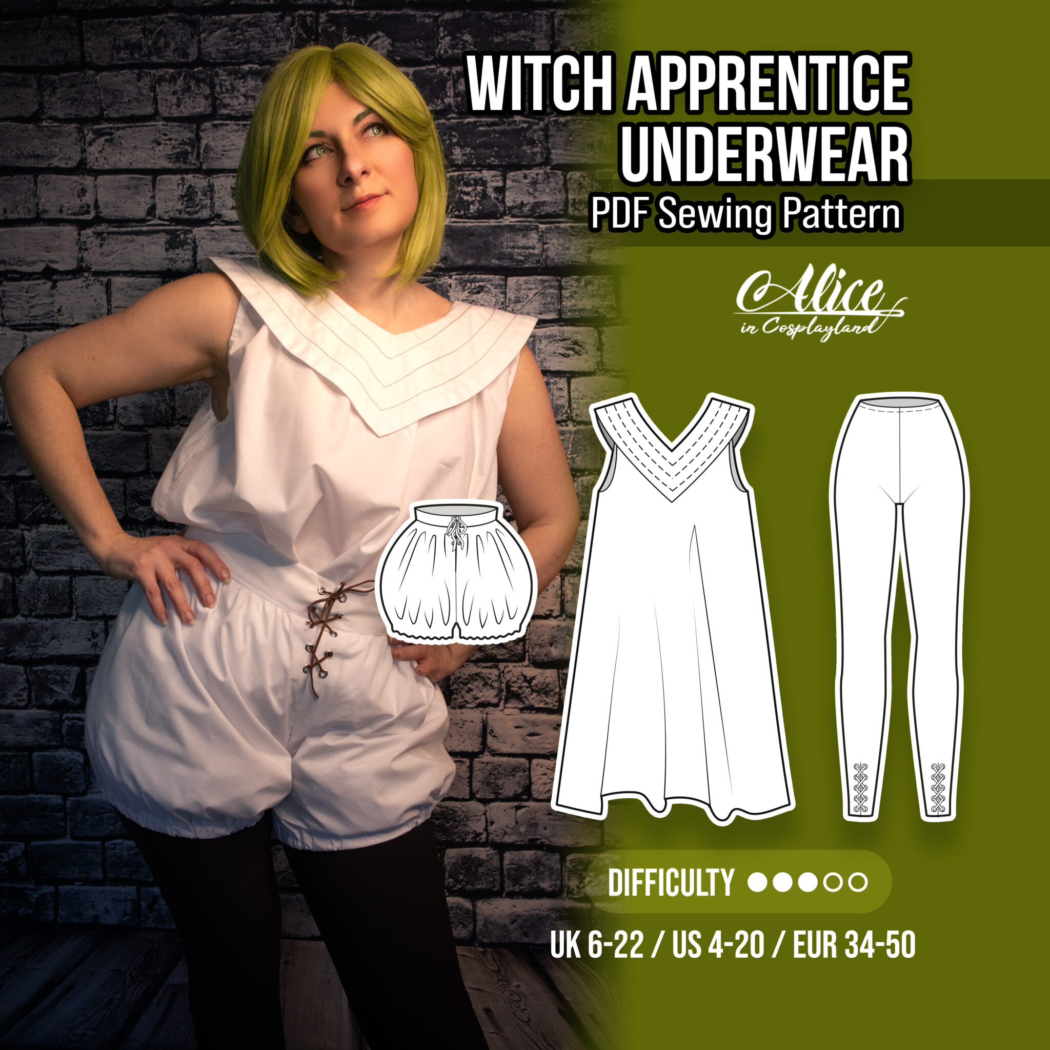 Witch Apprentice Underwear Sewing Pattern