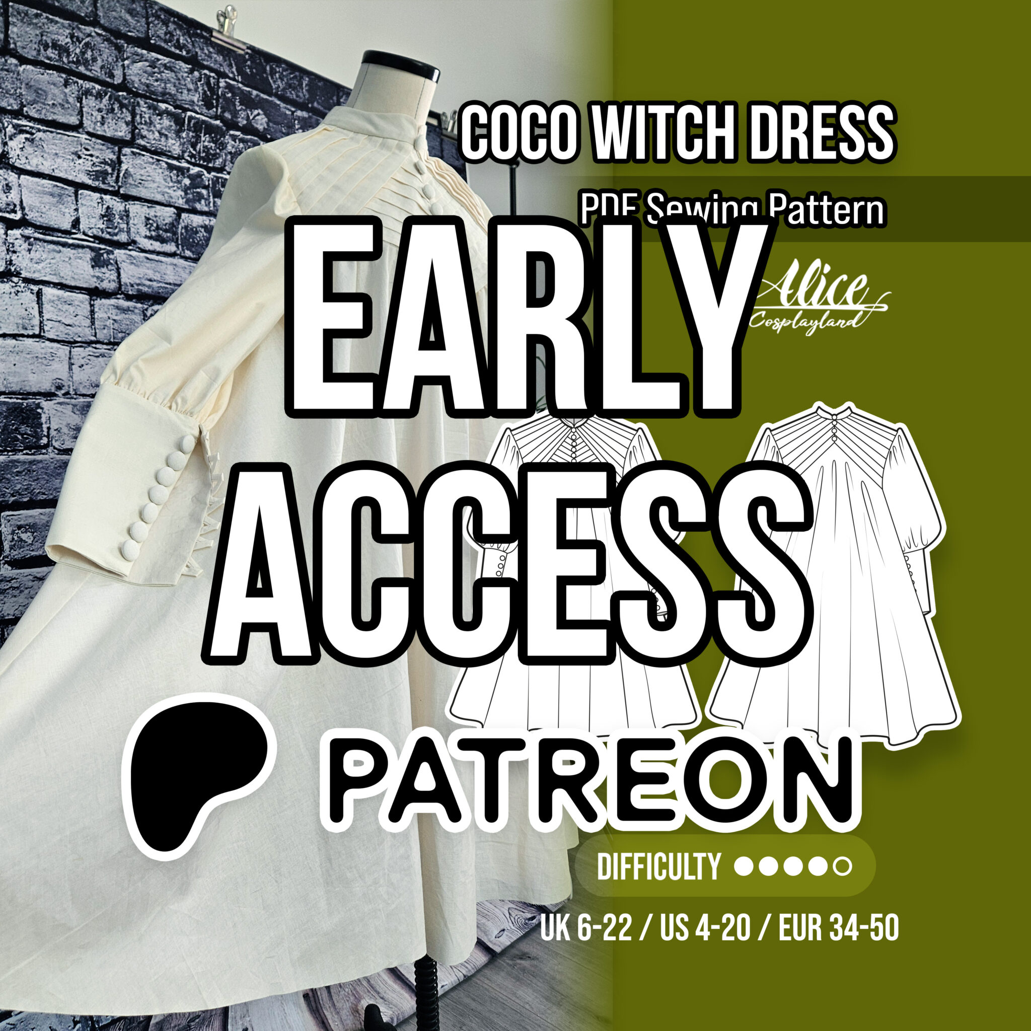 Coco Witch Dress Sewing Pattern
