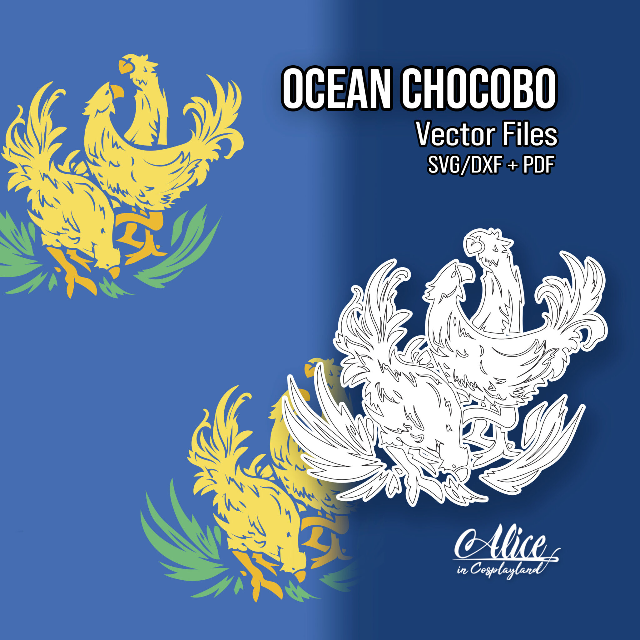 Ocean Chocobo Vector