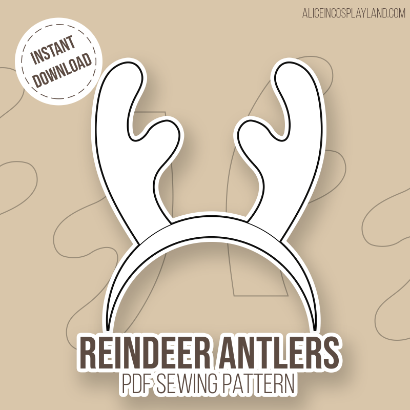 reindeer antlers free pattern